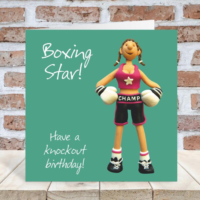 Boxing Birthday Card for Her - Erica Sturla Design
