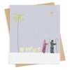 Shepherds in the snow Christmas card -  designed by Eloise Hall - 15.7 x 11cm and blank inside, made in the UK