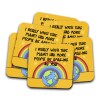 More People As Wonderful As You Coaster - Friendship Gift, Thank You Gift, Positivity, Rainbow Thank You Gift, Positivity, Positive Coaster - Single Coaster