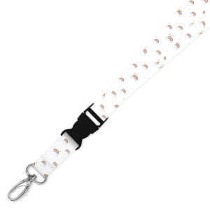 Double Breakaway Lanyard - Rainbows and Stars