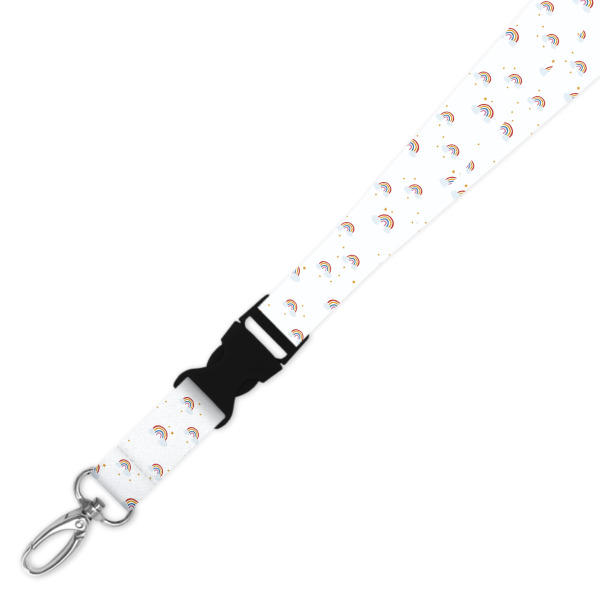 Double Breakaway Lanyard - Rainbows and Stars