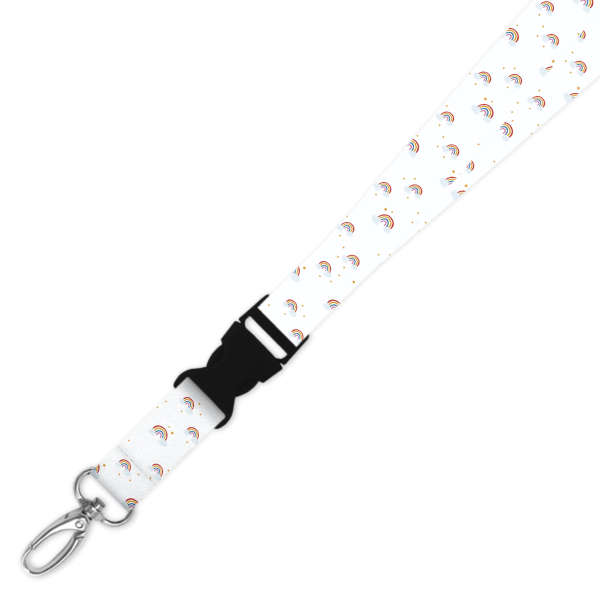 Double Breakaway Lanyard - Rainbows and Stars