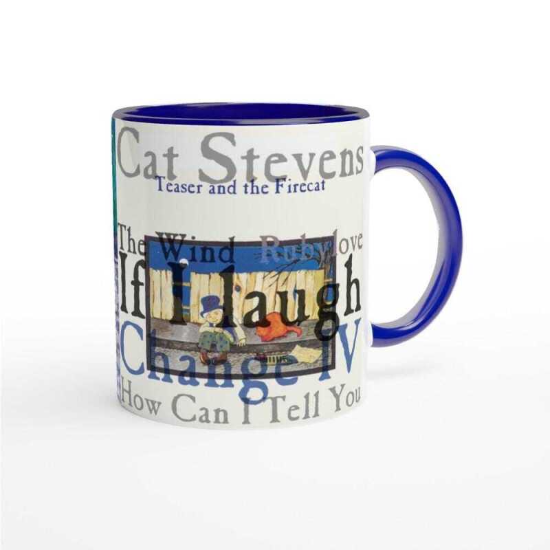 Cat Stevens Teaser And The Firecat Vinyl Album Track Mug - Ceramic White