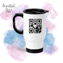 Valentine's Day Travel Mug - Love QR Code