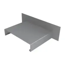 Aluminium Roof Cappings Upstand Stop End - Mill (Unfinished) - 182mm