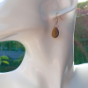 Tigers Eye Gold Earrings