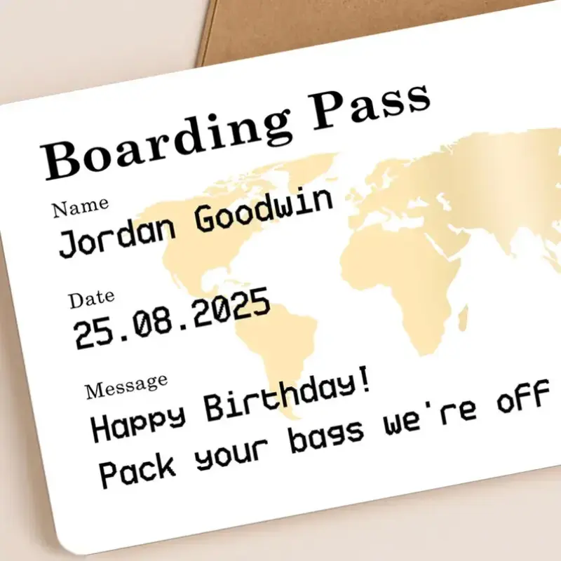 Boarding Pass Scratch off | Scratch Reveal For Holiday Surprise | Surprise Holiday Ticket