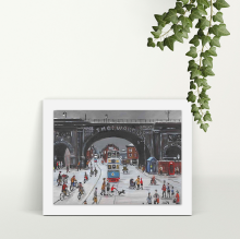 Bridge & Tram - A4 Print - Mounted