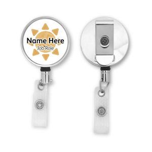 Personalised Metal ID Reel - Boho Baby Sun