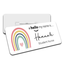 Name Badge - Boho Rainbow Hello My Name is... - Boho Rainbow 1