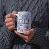 Personalised Floral Mug - For Her or For Him - Cute Customised Name Mug For You, Your Friend, Sister, Cousin, Colleague - Gift Ideas