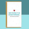 Funny boyfriend birthday card - For him - Personalised - Bf birthday cards - Cheeky - Blank inside - Regular