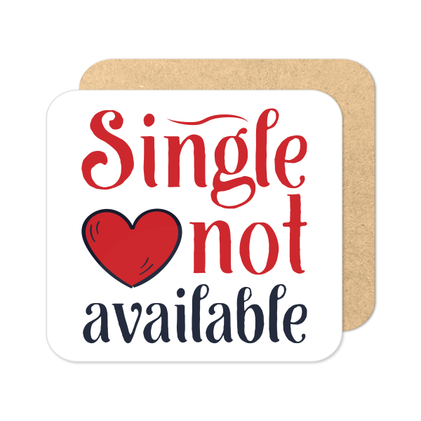 Valentine's Day Coaster - Single Not Available - Standard Wooden Coaster