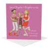Anniversary card (daughter and daughter-in-law) - designed by Erica Sturla - 15cm square and blank inside, made in the UK