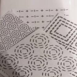 Washable Sashiko Transfers | Removable Visible Mending Transfers