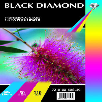 Black Diamond 6x4r (100mm x 150mm) 210gsm Gloss Paper