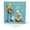 29th wedding anniversary card (furniture anniversary) - designed by Erica Sturla - 15cm square and blank inside, made in the UK