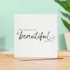 Anniversary Card For Girlfriend Beautiful Girlfriend Anniversary Card - Square (5.5x5.5) / Blank Inside