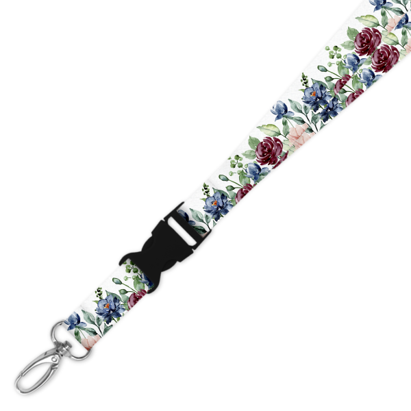 Double Breakaway Lanyard - Garden Blooms