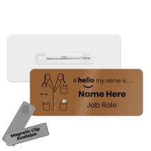 Name Badge - Colour Doctor Scrubs Hello My Name is... - Bark