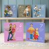 6th to 10th Anniversary Card Pack - Fun Wedding Anniversary Cards - Polymer Clay Art by Erica Sturla - Made in the UK