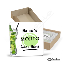 Personalised Mojito Coaster - Mojito Goes Here