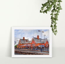 The Station Irlam - A4 Print - Mounted