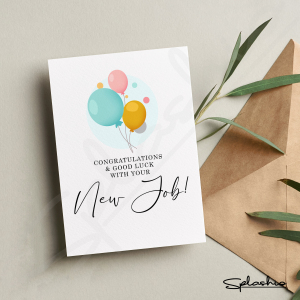 New Job Card - Good Luck And Congratulations With Your New Job
