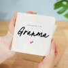 Birthday Card For Granma Happy Birthday Card For Granma Simple Birthday Card For Granma Love Hearts Birthday Card For Granma - Square (5.5x5.5) / Blank Inside