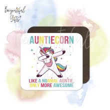 Birthday Coaster - Auntiecorn