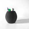 The Renis Pen Holder - Desk Organiser and Pencil Cup Holder - Matte Dark Green