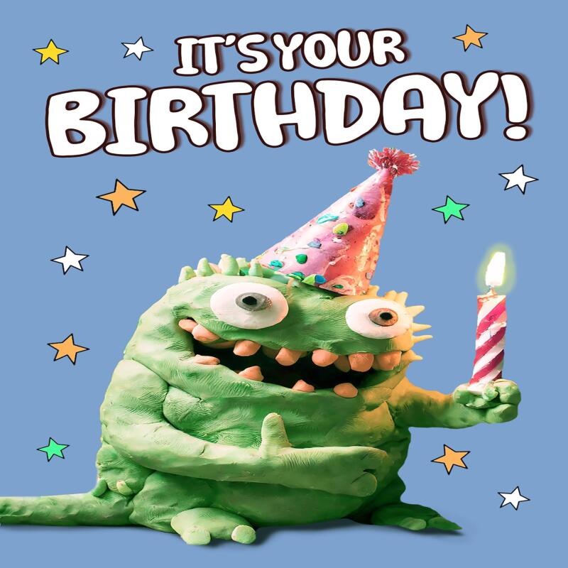 It's Your Birthday | Cute Card | Alien card