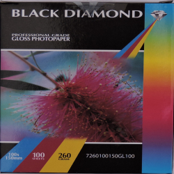 Black Diamond 6x4r (100mm x 150mm) 260gsm Gloss Photo Paper