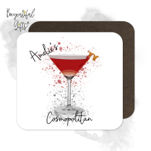 Personalised Cosmopolitan Coaster with Splash Effect