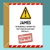 Funny 30th Birthday Card - Personalised For Men Women, For Him, Her turning 30 years old - Custom 30th card for friend, brother, sister. - Blank inside - Regular - Matte