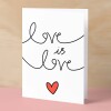 Anniversary or Valentine's Card for Her Anniversary Card for Wife Valentines Day Card For Husband Boyfriend or Girlfriend Love is Love - Large (5x7) / Blank Message