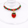 Handmade Wine Glass Charm - Strawberry
