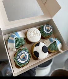 Football Themed Cupcakes