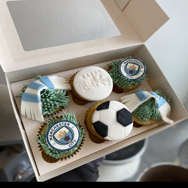 Football Themed Cupcakes