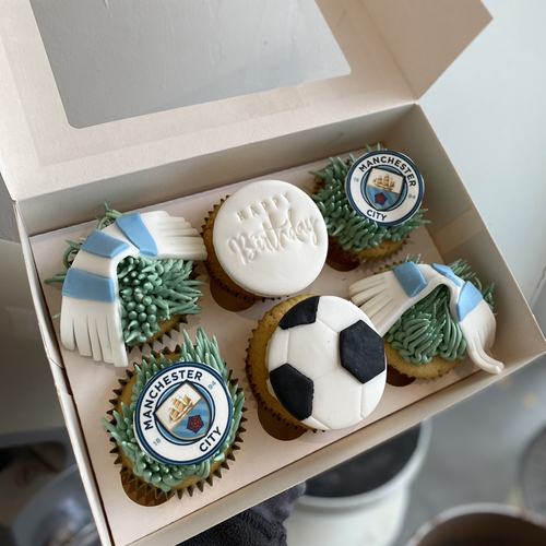 Football Themed Cupcakes