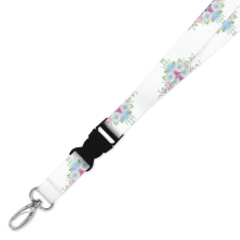 Double Breakaway Lanyard - Watercolour Succulent Corner