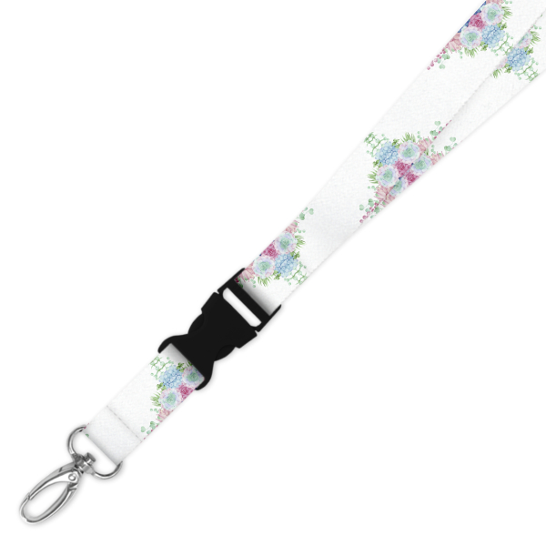 Double Breakaway Lanyard - Watercolour Succulent Corner