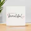 Anniversary Card For Wife Beautiful Wife Anniversary Card - Square (5.5x5.5) / Blank Inside