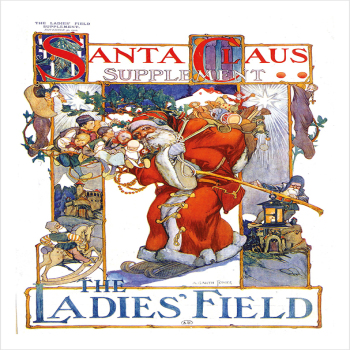 The Ladies Field Christmas Cover 1905 - a 17.5 x 12.5cm Christmas Card from Holy Mackerel's Alternative Image Range of Festive Designs.