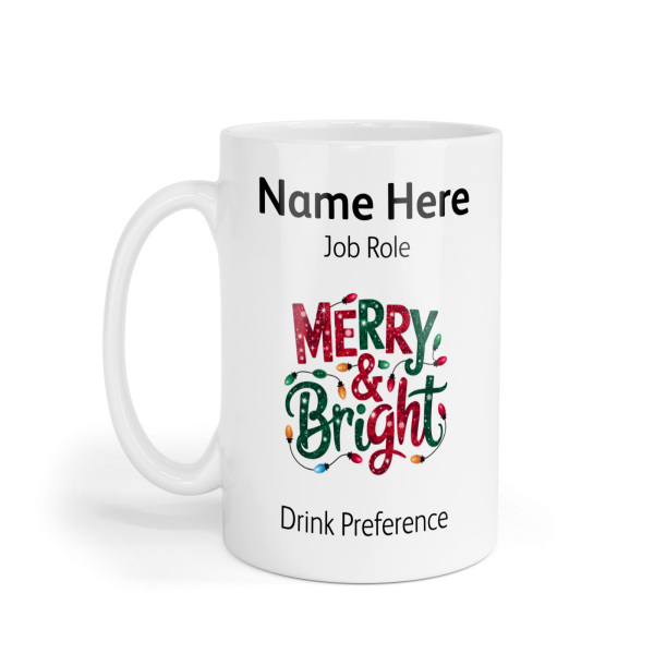 Personalised Ceramic Mug - Merry & Bright