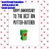funny rude anniversary valentine's card, rude husband card, rude wife card, I often gaze you and think to myself what c*nt dickhead knobhead - CUNT