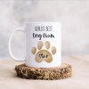 Worlds Best Dog Mum Mug, Best Dog Dad Mug, Personalised Dog Mum, Dog Paw Mug, Custom Mug, Gifts For Dog Mum, Dog - GREY - 1