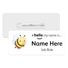 #hello my name is... Name Badge - Cute Pastel Kawaii Bee
