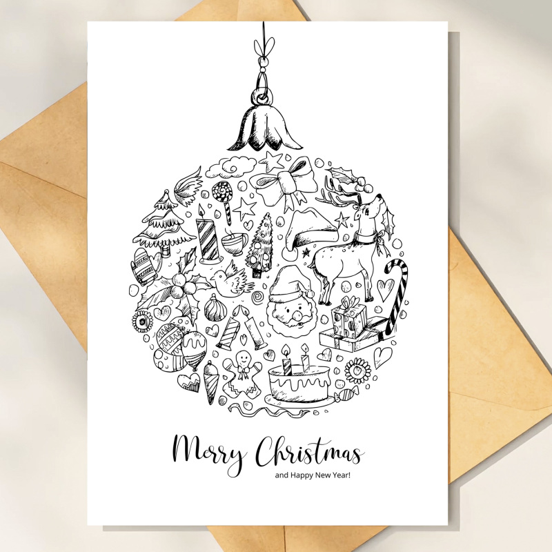 Corporate Christmas Cards Branded | Corporate | Company | Christmas Cards for Clients  Staff, Co-Workers, Teams & Clubs Christmas Cards - A6 - 4.1" x 5.8"