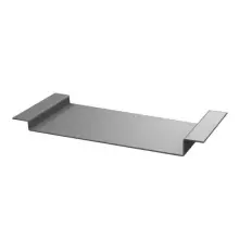 Aluminium Soffit Boards Profiled Loose Union Fixing Piece - Mill (Unfinished) - 150mm